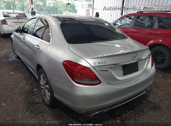 55SWF4KBXGU174523 2016 MERCEDES-BENZ C-CLASS Silver Задня ліва чверть