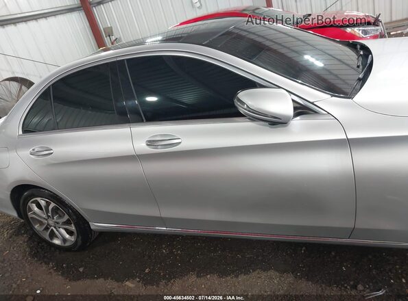 55SWF4KBXGU174523 2016 MERCEDES-BENZ C-CLASS Silver Вид задньої частини салону