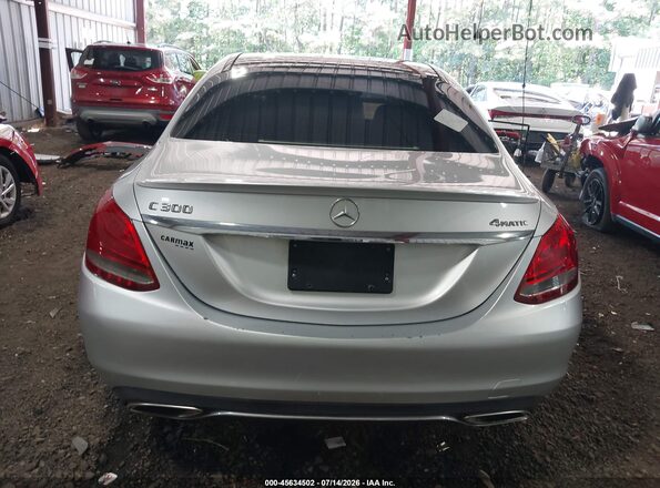 55SWF4KBXGU174523 2016 MERCEDES-BENZ C-CLASS Silver 