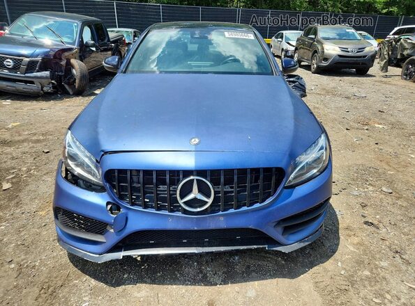 55SWF4KBXHU200457 2017 MERCEDES-BENZ C Фиолетовый Вид спереди