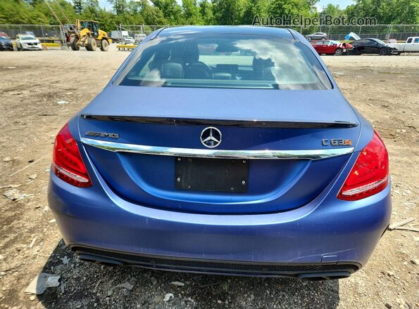 55SWF4KBXHU200457 2017 MERCEDES-BENZ C Фиолетовый Вид сзади
