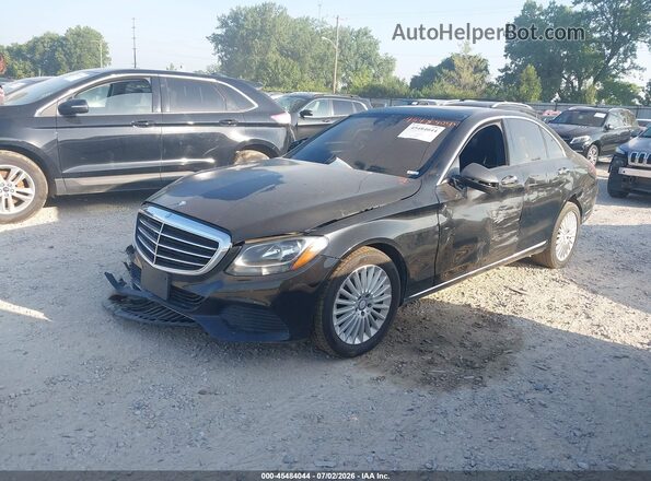 55SWF4KBXHU208428 2017 MERCEDES-BENZ C-CLASS Black Przód lewy