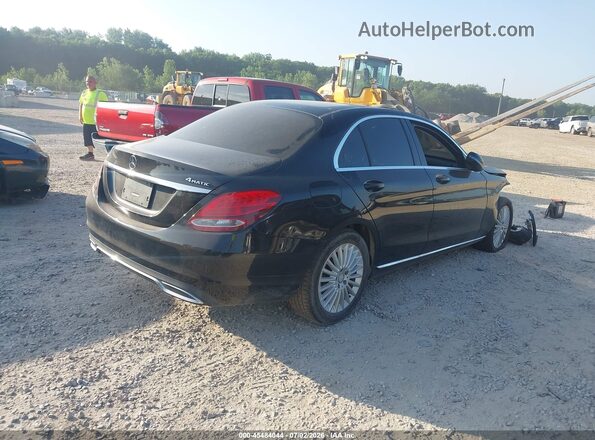 55SWF4KBXHU208428 2017 MERCEDES-BENZ C-CLASS Black Tył prawy