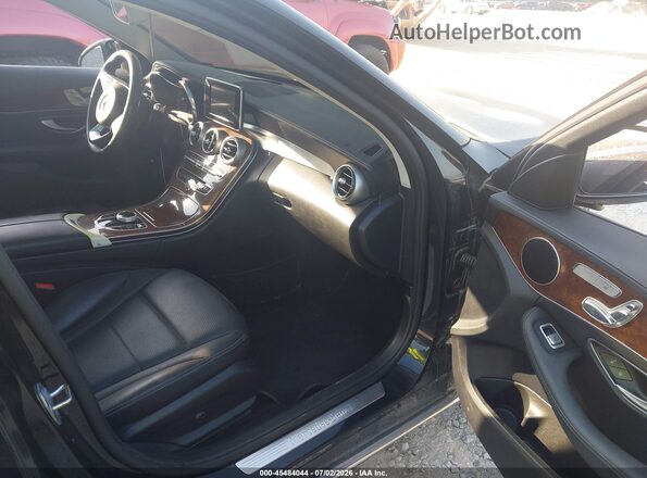 55SWF4KBXHU208428 2017 MERCEDES-BENZ C-CLASS Black Widok wnętrza z przodu