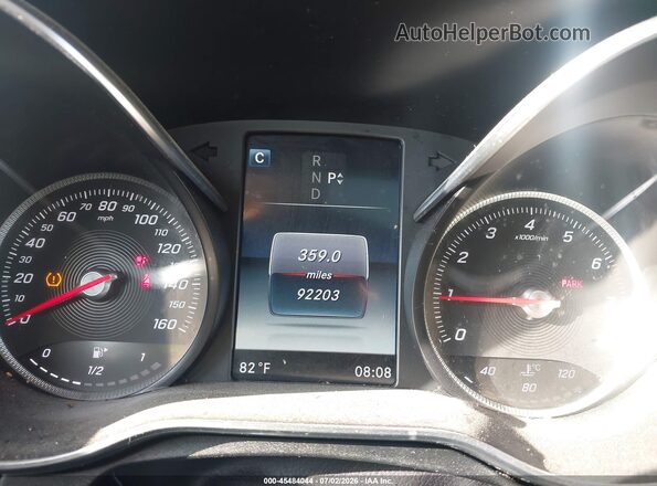 55SWF4KBXHU208428 2017 MERCEDES-BENZ C-CLASS Black Widok tylnych siedzeń