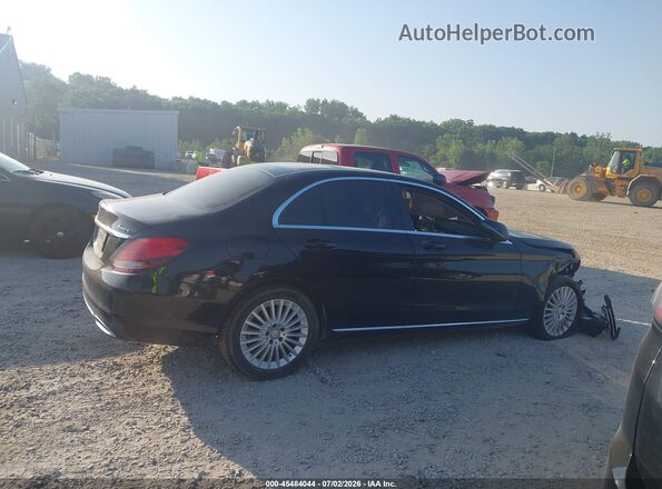 55SWF4KBXHU208428 2017 MERCEDES-BENZ C-CLASS Black Widok wnętrza z tyłu