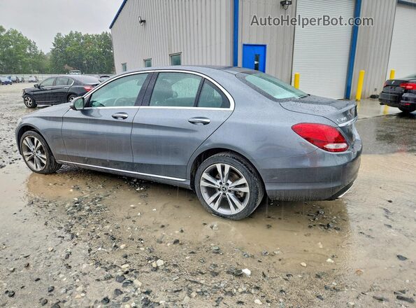 55SWF4KBXJU242357 2018 MERCEDES-BENZ C Gray უკანა მარცხენა