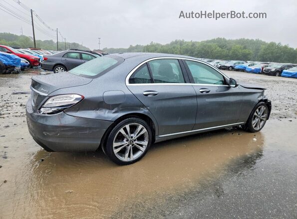 55SWF4KBXJU242357 2018 MERCEDES-BENZ C Gray უკანა მარჯვენა