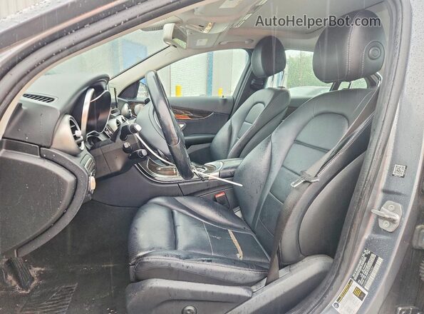 55SWF4KBXJU242357 2018 MERCEDES-BENZ C Gray წინა სალონის ხედი