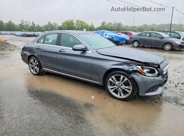 55SWF4KBXJU242357 2018 MERCEDES-BENZ C Gray წინა მარჯვენა