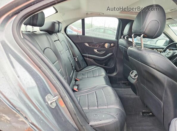 55SWF4KBXJU242357 2018 MERCEDES-BENZ C Gray უკანა სავარძლების ხედი