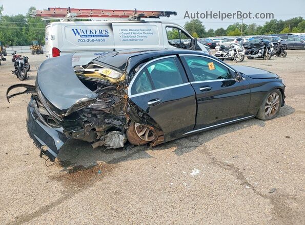 55SWF4KBXJU250362 2018 MERCEDES-BENZ C Black Задня права чверть