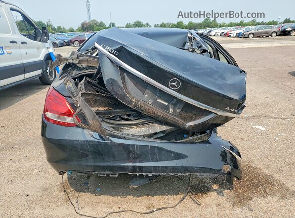 55SWF4KBXJU250362 2018 MERCEDES-BENZ C Black Вид ззаду