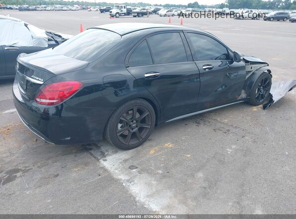55SWF6EB0GU120946 2016 MERCEDES-BENZ C-CLASS Black Trasero derecho