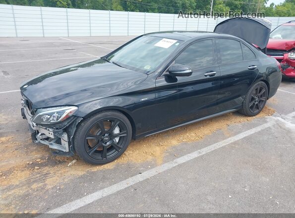 55SWF6EB0GU120946 2016 MERCEDES-BENZ C-CLASS Black Vista tres cuartos delantera izquierda