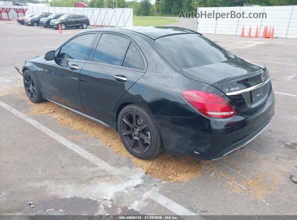 55SWF6EB0GU120946 2016 MERCEDES-BENZ C-CLASS Black Trasero izquierdo