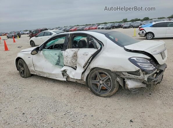55SWF6EB0GU123359 2016 MERCEDES-BENZ C White Rear left