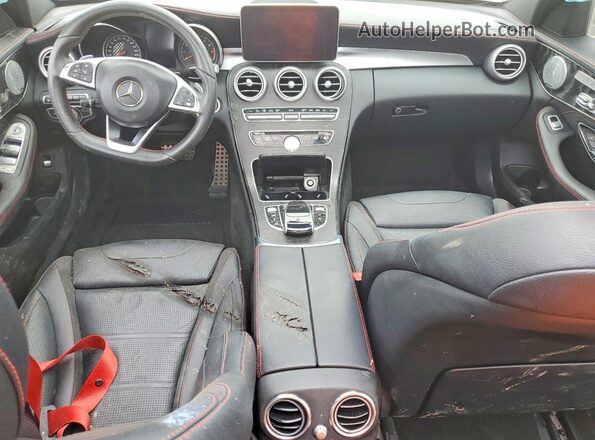 55SWF6EB0GU123359 2016 MERCEDES-BENZ C White Dashboard view