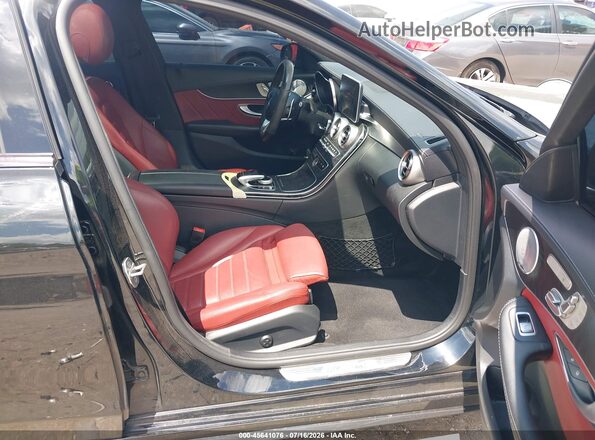 55SWF6EB0HU210311 2017 MERCEDES-BENZ AMG C 43 Black Widok wnętrza z przodu