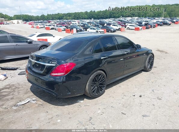55SWF6EB0HU210311 2017 MERCEDES-BENZ AMG C 43 Black Tył prawy