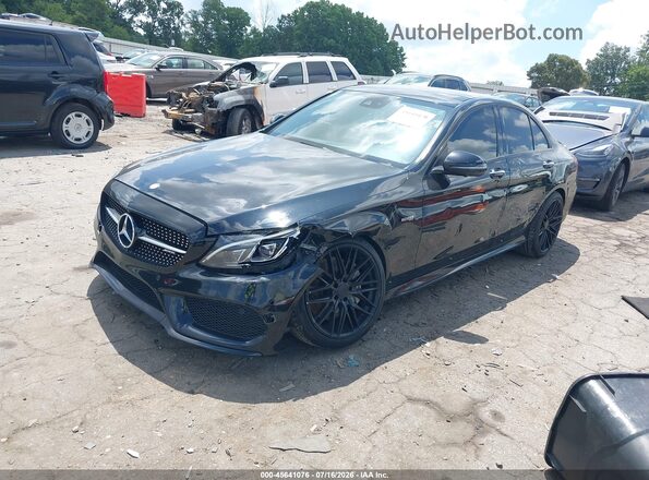 55SWF6EB0HU210311 2017 MERCEDES-BENZ AMG C 43 Black Przód lewy