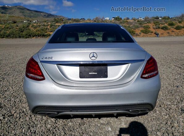 55SWF6EB2GU107163 2016 MERCEDES-BENZ C Silver Հետևի տեսք