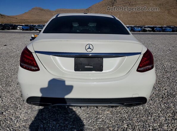 55SWF6EB2GU171901 2016 MERCEDES-BENZ C White უკანა ხედი