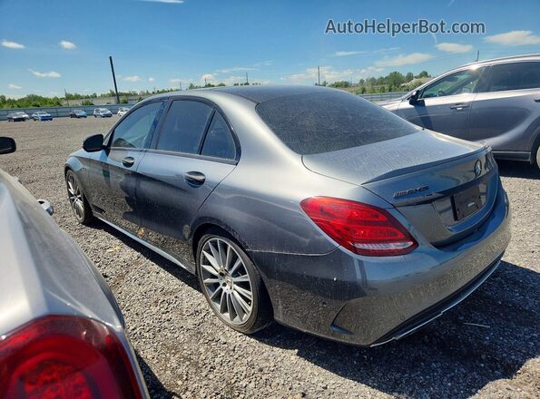 55SWF6EB2JU270239 2018 MERCEDES-BENZ C Gray Հետևի ձախ