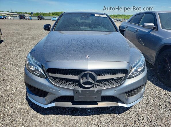55SWF6EB2JU270239 2018 MERCEDES-BENZ C Gray Դիմացի տեսք