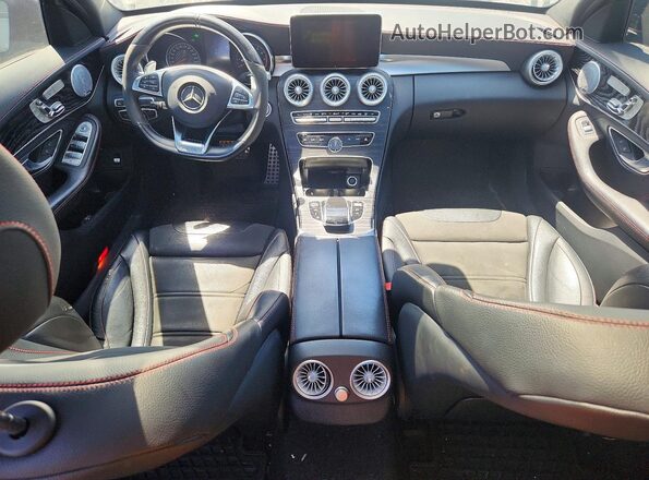 55SWF6EB2JU270239 2018 MERCEDES-BENZ C Gray Առջևի վահանակի տեսք