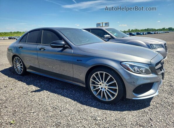 55SWF6EB2JU270239 2018 MERCEDES-BENZ C Gray Առջևի աջ