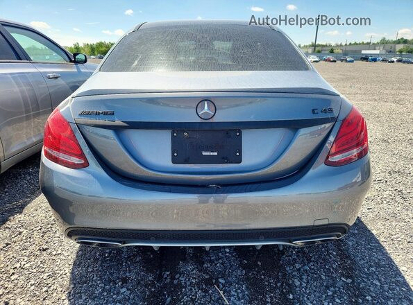 55SWF6EB2JU270239 2018 MERCEDES-BENZ C Gray Հետևի տեսք