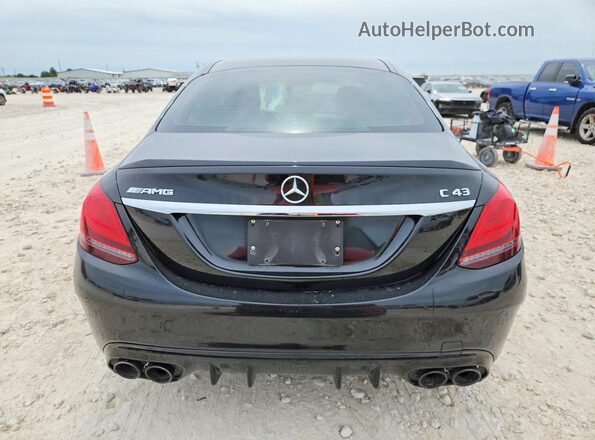 55SWF6EB2KU308733 2019 MERCEDES-BENZ C Black Вид ззаду