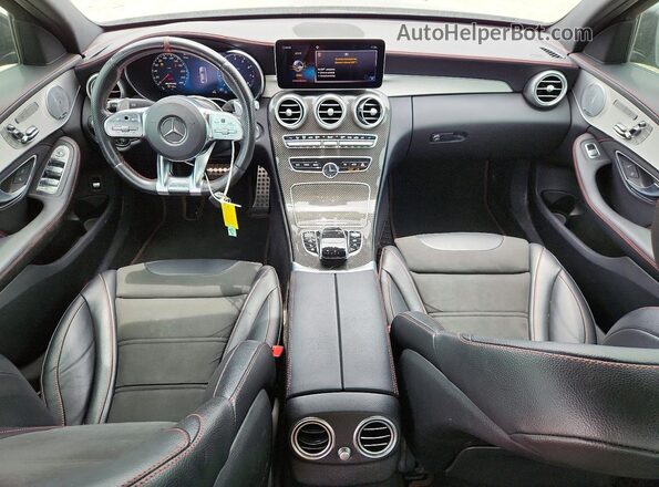 55SWF6EB2KU308733 2019 MERCEDES-BENZ C Black Вид панелі приладів