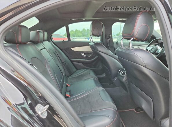 55SWF6EB2KU308733 2019 MERCEDES-BENZ C Black Вид задніх сидінь