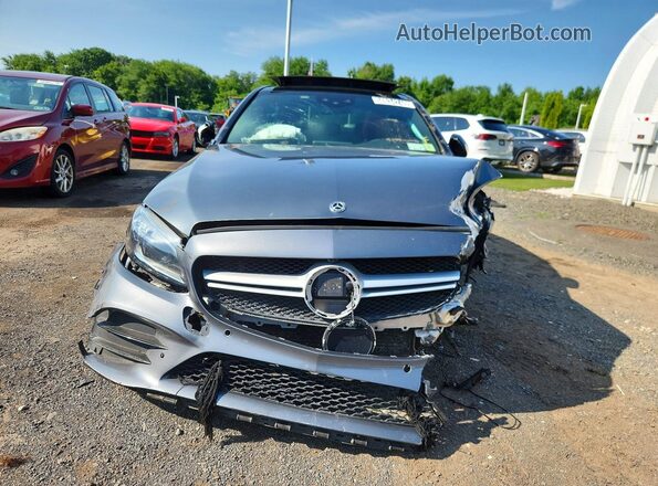55SWF6EB2LU330300 2020 MERCEDES-BENZ C Silver Front view