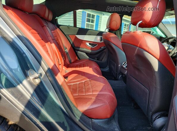 55SWF6EB2LU330300 2020 MERCEDES-BENZ C Silver Rear seats view