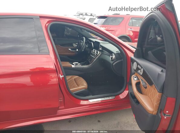 55SWF6EB3GU130208 2016 MERCEDES-BENZ C-CLASS Red Widok wnętrza z przodu