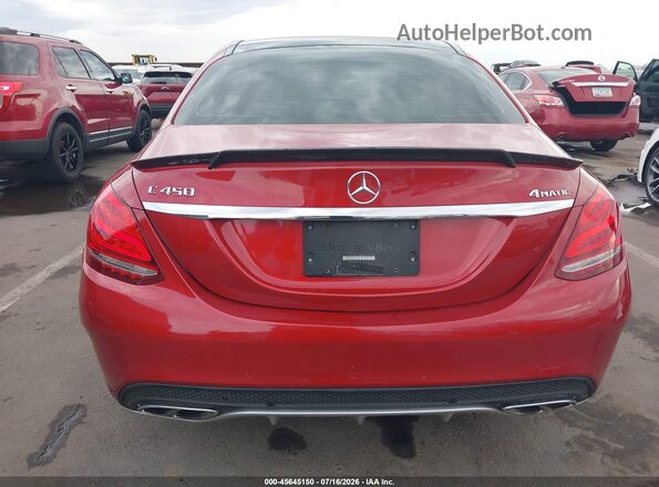 55SWF6EB3GU130208 2016 MERCEDES-BENZ C-CLASS Red 