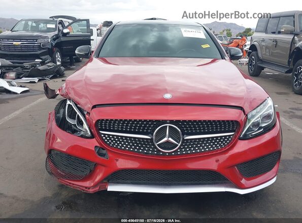 55SWF6EB3GU130208 2016 MERCEDES-BENZ C-CLASS Red Widok zestawu wskaźników