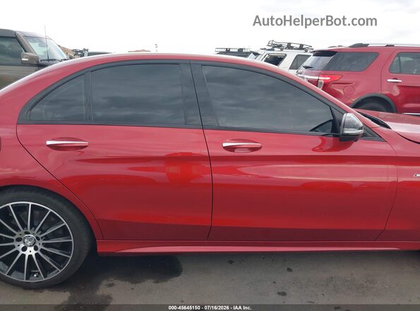 55SWF6EB3GU130208 2016 MERCEDES-BENZ C-CLASS Red Widok wnętrza z tyłu