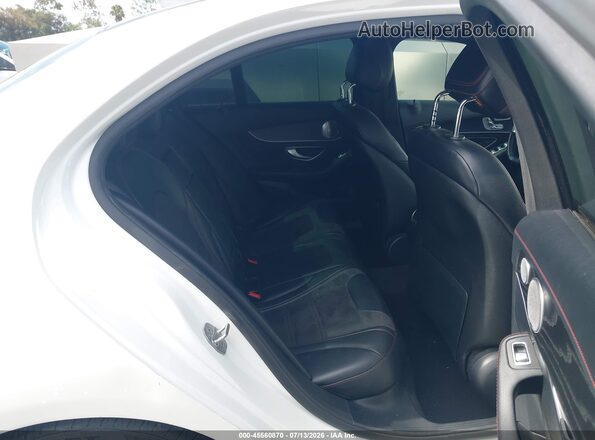 55SWF6EB3HU232593 2017 MERCEDES-BENZ AMG C 43 White VIN კოდის სტიკერის ხედი