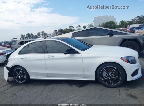 55SWF6EB3HU232593 2017 MERCEDES-BENZ AMG C 43 White უკანა სალონის ხედი