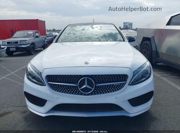 55SWF6EB3HU232593 2017 MERCEDES-BENZ AMG C 43 White ხელსაწყოთა პანელის ხედი
