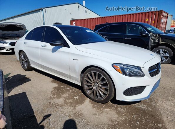 55SWF6EB3JU234396 2018 MERCEDES-BENZ C White Առջևի աջ
