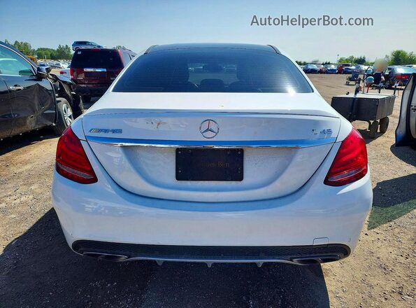 55SWF6EB3JU234396 2018 MERCEDES-BENZ C White Հետևի տեսք