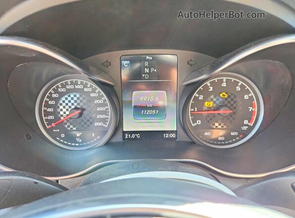 55SWF6EB3JU234396 2018 MERCEDES-BENZ C White Սարքավորումների վահանակի տեսք