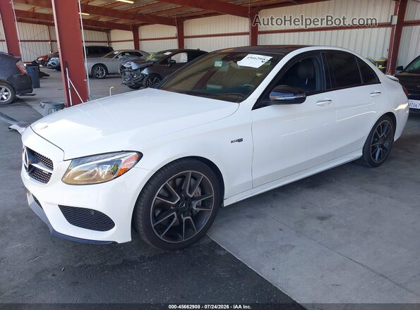 55SWF6EB3JU257287 2018 MERCEDES-BENZ AMG C 43 White Przód lewy