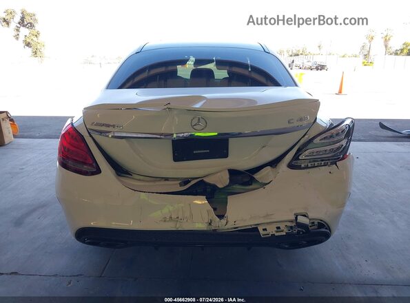 55SWF6EB3JU257287 2018 MERCEDES-BENZ AMG C 43 White Widok z przodu