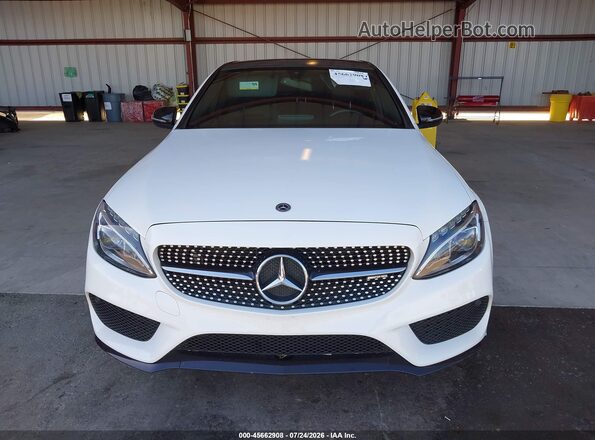 55SWF6EB3JU257287 2018 MERCEDES-BENZ AMG C 43 White Widok zestawu wskaźników